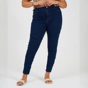 Brave Soul Womens Plus Size Mid Rise Skinny Jean - Mid Blue