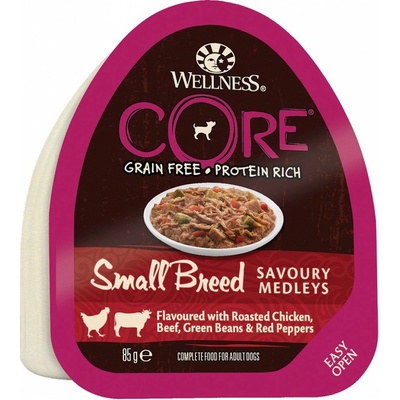 Wellness Core Adult Small Breed kura a hovädzie 85 g