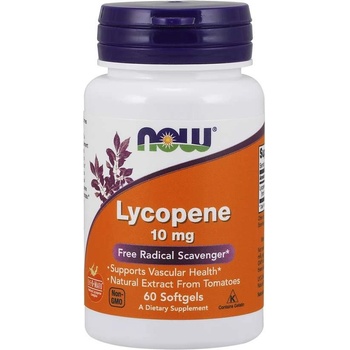 NOW Foods Lycopen 10 mg 60 softgelových kapslí