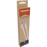 Grundig Кабел Grundig - 15244, USB-C/Lightning, 1 m, бял (15244)