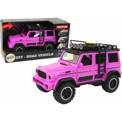 LEAN TOYS Terénne auto ružové 1:14