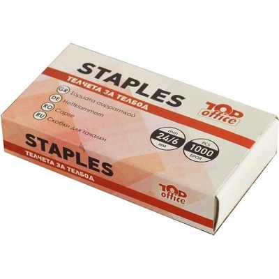 Top Office Телчета за телбод, размер 24/6 mm, 1000 броя (1090140009)
