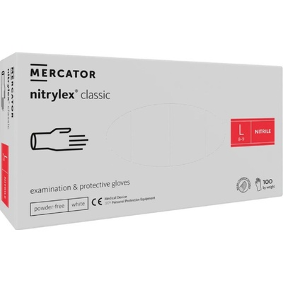 Mercator CLASSIC biele L 100ks