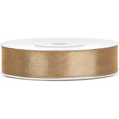 Saténová stuha zlatá 12 mm x 25 m