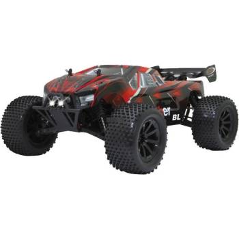 Jamara Toys Jamara Brecter BL Lipo кола с дистанционно управление, червен/кафяв, мащаб 1: 10 (059740)