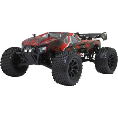 Jamara Toys Jamara Brecter BL Lipo кола с дистанционно управление, червен/кафяв, мащаб 1: 10 (059740)