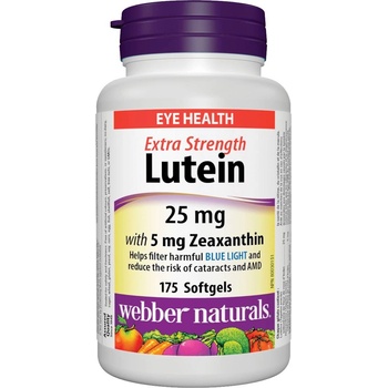 Webber Naturals Lutein, 25 mg + Zeaxanthin, 5 mg, 175 софтгел капсули, Webber Naturals