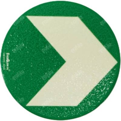 Grafiko | Podlahová šipka kruhová - HLINÍK - Materiál Hliník, Rozměr ⌀125 mm