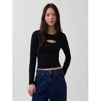 GAP Тениска с дълъг ръкав GAP GAP | Cheren | ЖЕНИ | XXS