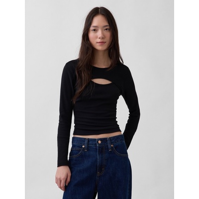 GAP Тениска с дълъг ръкав GAP GAP | Cheren | ЖЕНИ | XXS