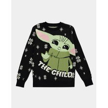 The Mandalorian The Child Knitted Christmas Jumper black