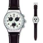 Swatch Мъжки часовник Swatch YVS43 Цвят Кафяв