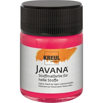 Farba na svetlý textil JAVANA 50 ml Fluorescent Red