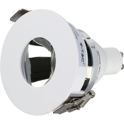 V-TAC gu10 Отливка Кръг Бяло+Хром - 3160 (3160)