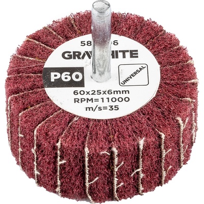 Graphite Lamelový kotúč 60 x 25 x 6 mm P60 58T406
