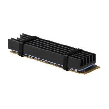 AXAGON Пасивен охладител AXAGON CLRM2L10 passive M2 SSD 80mm SSD ALU body silicone, CLR-M2L10