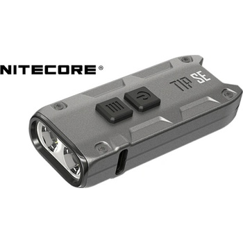 Prívesok na kľúče LED Nitecore TIP SE 700lm vstavaný Li ion aku. 500mAh 3 6V USB C nabíjateľná Šedá