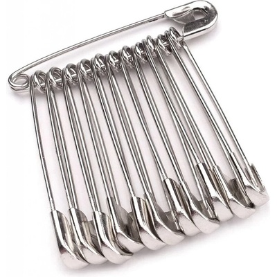 Storex Celokovové spínací špendlíky KOH-I-NOOR 60947/101, stříbrné, délka 34mm, 12 kusů – Zboží Dáma