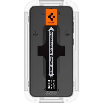 Spigen Samsung S23 SPIGEN EZ FIT защитно стъкло за екран 2бр. 2.5D, 9H + рамка, TRANSFER AGL05958 (AGL05958)