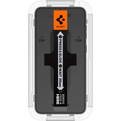 Spigen Samsung S23 SPIGEN EZ FIT защитно стъкло за екран 2бр. 2.5D, 9H + рамка, TRANSFER AGL05958 (AGL05958)