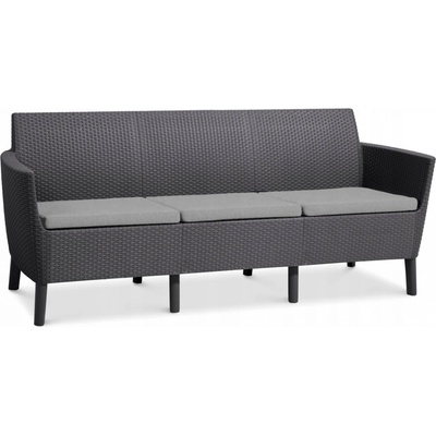 Allibert SALEMO 3 seater sofa grafit – Zboží Dáma