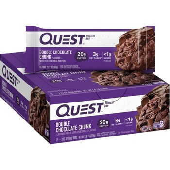 Quest Nutrition Quest Bar | Different Flavors [12 x 60 грама] Double Chocolate Chunk