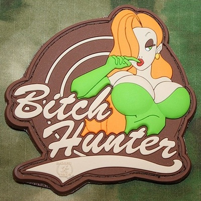 JACKETS TO GO Nášivka BITCH HUNTER plast VELCRO MULTICAM