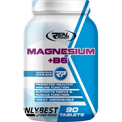 REAL PHARM Magnesium + Vitamin B6, 90 Tablets