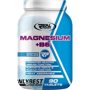 REAL PHARM Magnesium + Vitamin B6, 90 Tablets