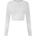 USA Pro Дамска къса блуза USA Pro Long Sleeve Crop Top Womens - Cream