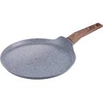 Galileo Тиган за палачинки Galileo Carrara SChef 2191315, 28 см, 5 слоя, Керамично покритие, Без PFAS и PTFE, Индукция, Светъл гранит/кафяв (2191315)