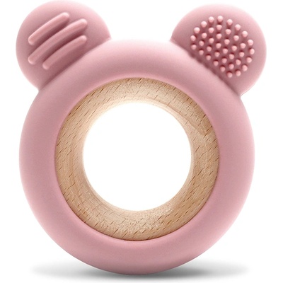 Lorelli Premium СИЛИКОНОВА ГРИЗАЛКА С БУК МЕЧЕ natural deep pink (10210910002)