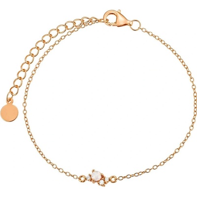 Olivie stříbrný náramek s opálem ROSE 8871