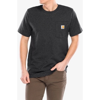 Carhartt Bavlněné tričko K87 Pocket S/S t-shirt carbon heather