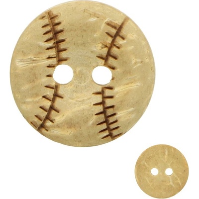 Ideal malý okrúhly gombík baseballova loptička 15 mm 10 kusov