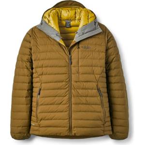 Rab Мъжко пухено яке Rab Microlight Windstopper Hoody Down jacket - Oak - размер XXL (004-6343-0215)
