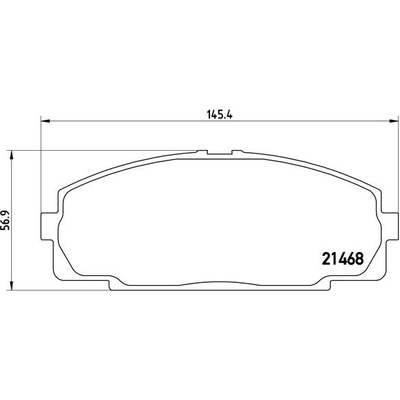 BREMBO Sada brzdových platničiek kotúčovej brzdy P83092