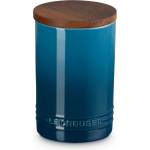 Le Creuset Кухненски буркан за съхранение SIGNATURE 770 мл, DEEP TEAL, керамика с глазура, Le Creuset (LECR70819776420099)