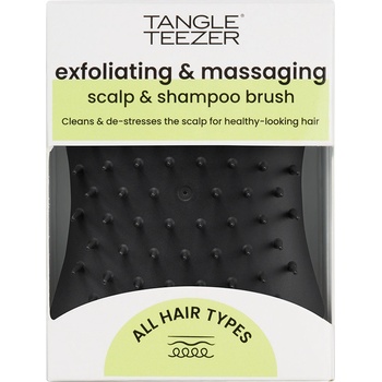 Tangle Teezer Scalp Brush Black masážní exfoliační kartáč na pokožku hlavy