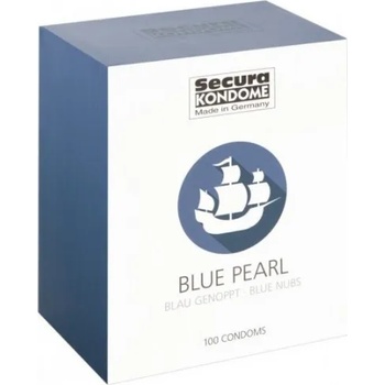 Secura Сини презервативи Blue Pearl с точици 20 бр