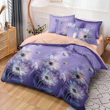 EmonaMall Двулицево спално бельо EmonaMall, 6 части - Модел S16806 (S16806-33333d)