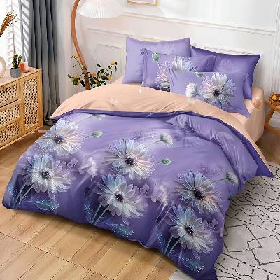 EmonaMall Двулицево спално бельо EmonaMall, 6 части - Модел S16806 (S16806-33333d)