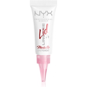 NYX Cosmetics Lid Lingerie кремави сенки са очи цвят Satin Silver 6ml