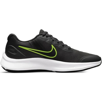 Nike Star Runner 3 anthracite/green/black 2776 černé – Zboží Mobilmania