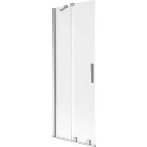 Mexen Velar душекран с 2 плъзгащи крила 75 x 150 см, матиран, хром - 896-075-000-31-01 (896-075-000-31-01)