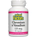 Natural Factors Chromium and Vanadium 125 mcg [90 капсули]