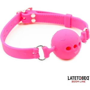 Fetish Addict Топка за уста от силикон с отвори Ball Gag M розова