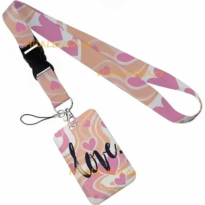 Šňůrka na krk 26029 s cedulkou na ID karty Love
