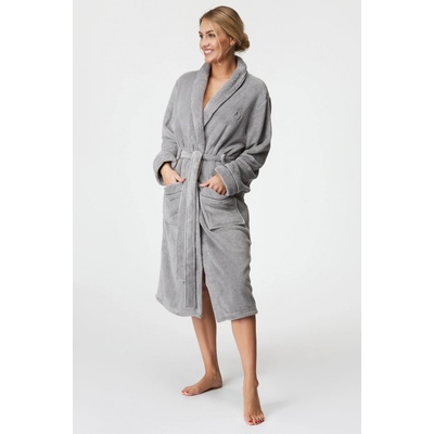 Astratex dámský župan Terry s límcem šedá – Zbozi.Blesk.cz