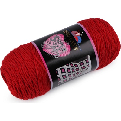 Pletací příze Super Soft Yarn 200 g - 5 (80804) červená